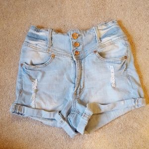 High Waisted Jean Shorts